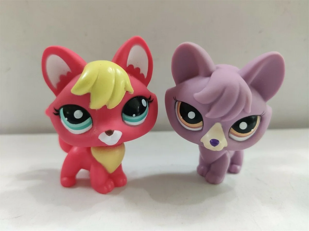 Real Littlest Pet Shop 2 шт./лот Lps Коллекция игрушек фигурки животных детские подарки серия