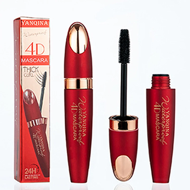 Профессиональная долговечная 4D шелковая тушь для ресниц 24 часа Водостойкая