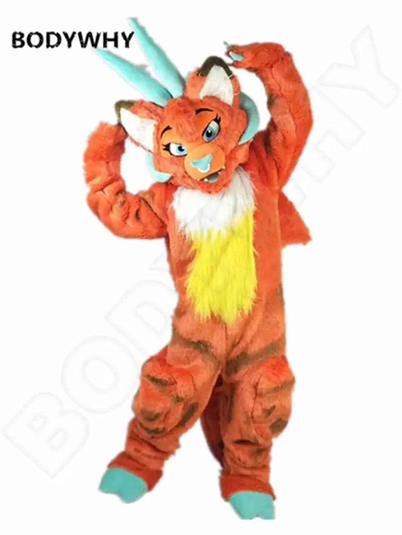 Карнавальный Костюм Волка собаки Хаски талисман вечерние игровые наряды одежда