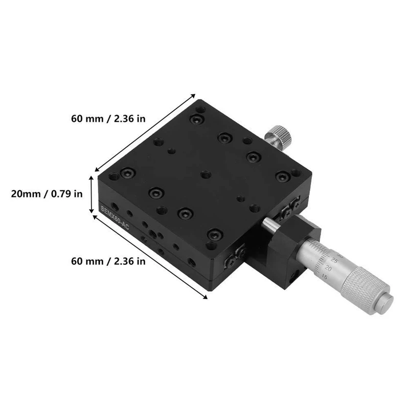 SEMX60 AC X линейная платформа микрометр Ручной Точности линейный стол
