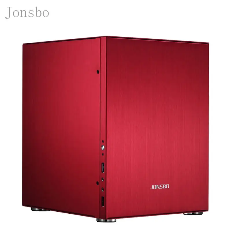 Настольный мини чехол для ПК Jonsbo C2 USB3.0 красная шасси из алюминиевого сплава C2S HTPC