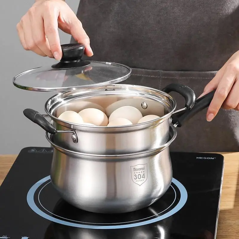 Кастрюля для супа из нержавеющей стали универсальная горячего молока кастрюля