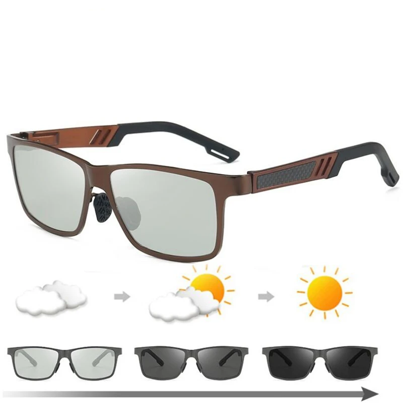 

Photochromic Sunglasses Men Polarized Aluminum Magnesium Driving Fishing Sunglasses Male Safty Goggles Oculos Gafas De Sol