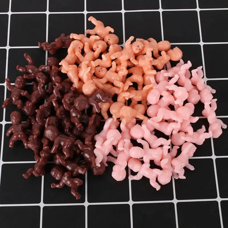 10 шт. милый ребенок душ мини кукла пластик полнолуния подарки для мальчиков и