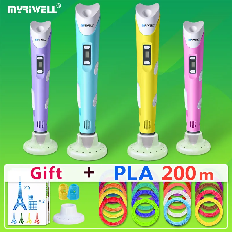 Myriwell 3d Ручка ручки 1 75 мм ABS/PLA нити модель волшебная ручка подарок на Новый год