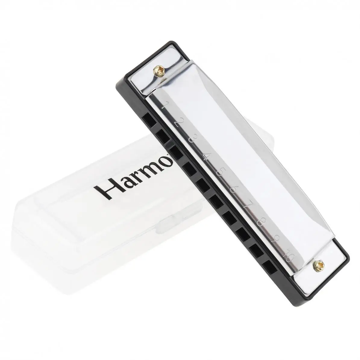 Гармоника из нержавеющей стали с 10 отверстиями музыкальный инструмент ротовой