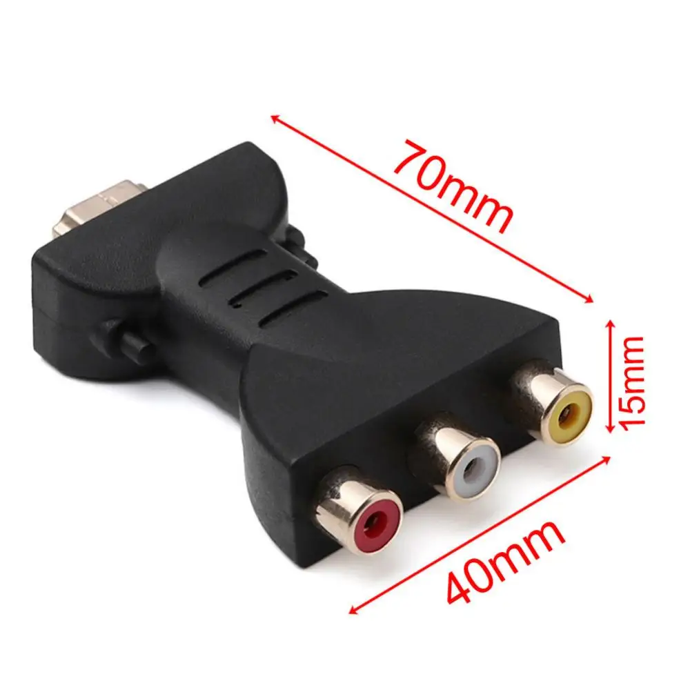 BLUELANS Высококачественный адаптер HDMI-мужской на 3 RCA-женские разъемы для композитного аудио-видео AV для телевизора.