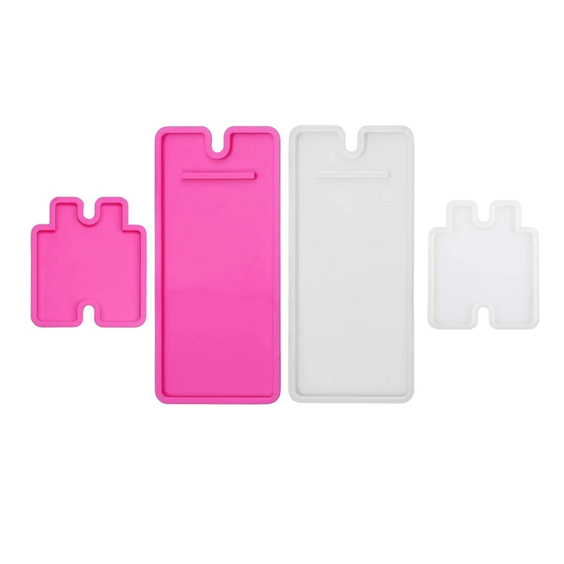 

4 шт. сотовый телефон стенд-форма для литья под давлением, силиконовые мобильный телефон держатель эпоксидной смолы литейных форм для рукод...