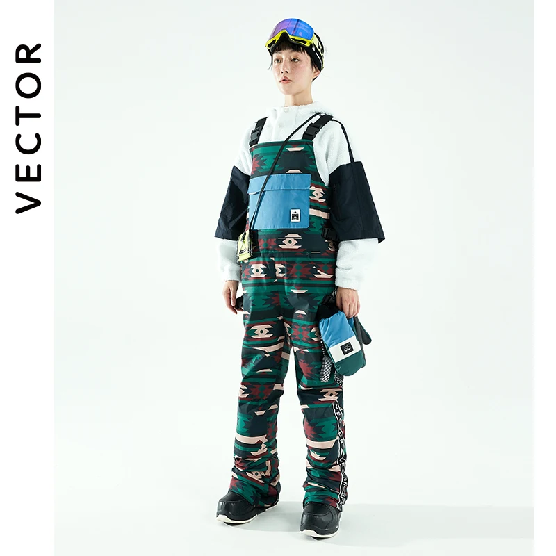 VECTOR New Style Men's and Women's Ski Jacket Bib Pants Winter Warm Windproof Waterproof Outdoor Sports Snowboard | Спорт и