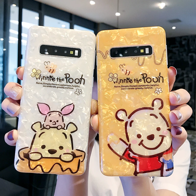 

Disney Pooh bear cute cartoon phone cover for Samsung S9plus phone cover