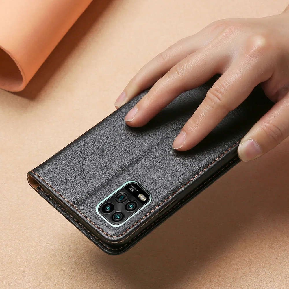 Чехол для телефона Xiaomi 10 Lite кожаный чехол книжка с магнитной застежкой Mi Youth 5G