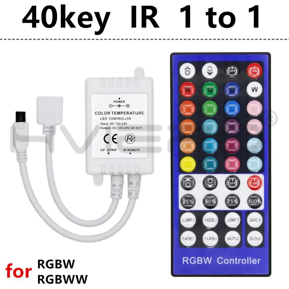 12 24 В постоянного тока LED 40 клавиш светорегулятор яркости дистанционный приемник