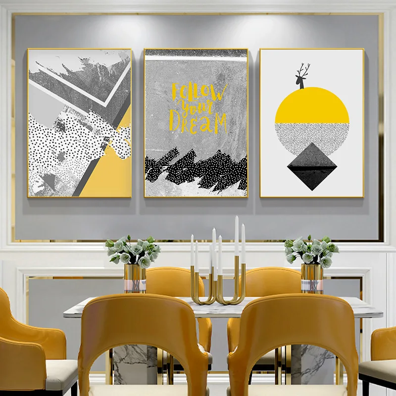 

Modern Minimalist Nordic Abstract Poster Printing Picture Canvas Wall Art Living Room Home Decoration Painting Frameless Mural