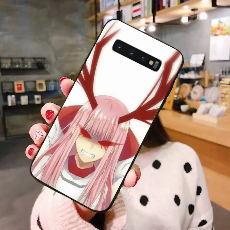 

Zero Two anime Phone Case For Samsung A50 A51 A71 A20E A20S S10 S20 S21 S30 Plus ultra 5G M11 funda shell