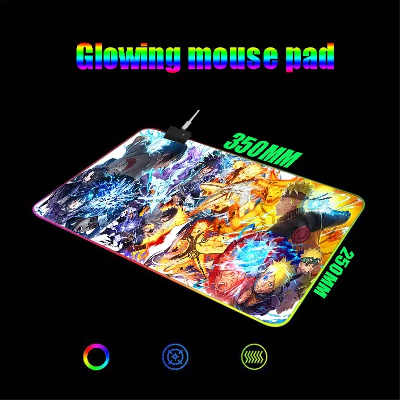 Mairuige аниме мультфильмов RGB игровая Мышь пусковая площадка компьютерная коврик с