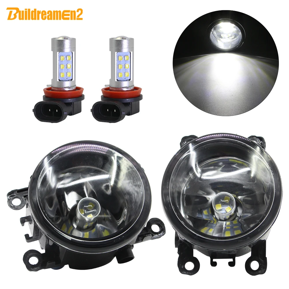 

Светодиодный фонарь светильник сборки Противотуманные фары дневные фары лампы дневного света светильник белый H11 12V для Land Rover Range Rover Discovery ...