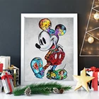Алмазная живопись Disney, мультяшная вышивка, наборы для вышивки крестиком, мышь с животными, 5D Алмазная мозаика сделай сам, полноразмерная, квадратная, круглая, домашний декор