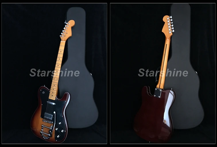 Горячая Распродажа 2019 электрическая гитара строительная большая головка Bigsby Bridge