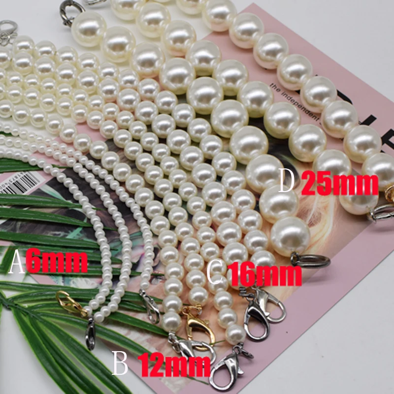 Мм FOND Faux pearl бисерный дизайн женская сумка ремень длина может подгонять Симпатичные дамские Наплечные ремни для сумок два размера смешанные A334