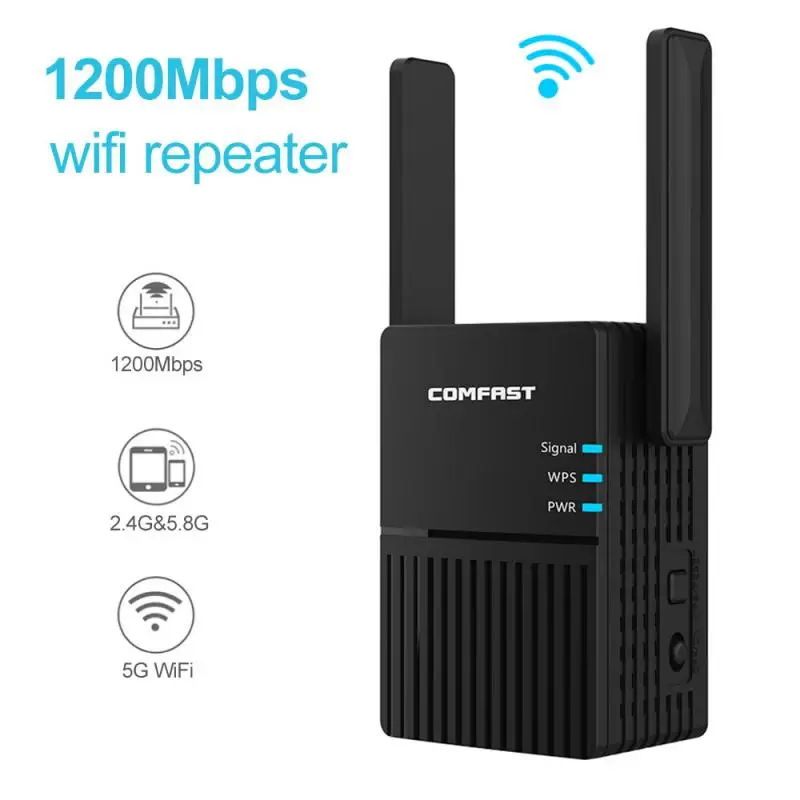 AC1200 Wi Fi ретранслятор 2 4G 5 8G 1200 Мбит/с беспроводной расширитель диапазона