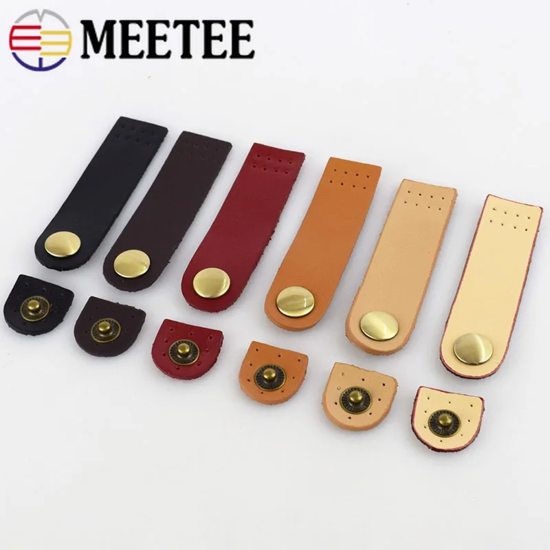 5/10 шт. Meetee 7 5*2 см багажные сумки для ноутбука кнопочные кнопки кожаные застежки