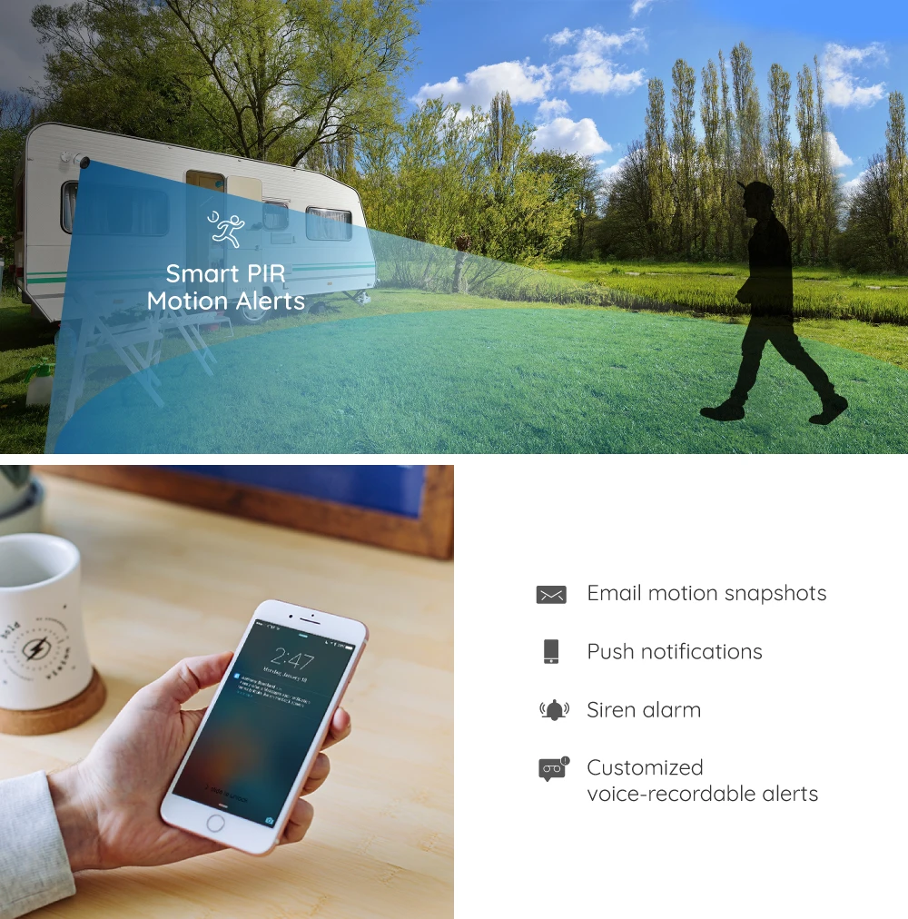 Reolink 4G LTE camera GO 1080p starlight night vision work with SIM card weatherproof Rechargeable Battery Powered ip camera