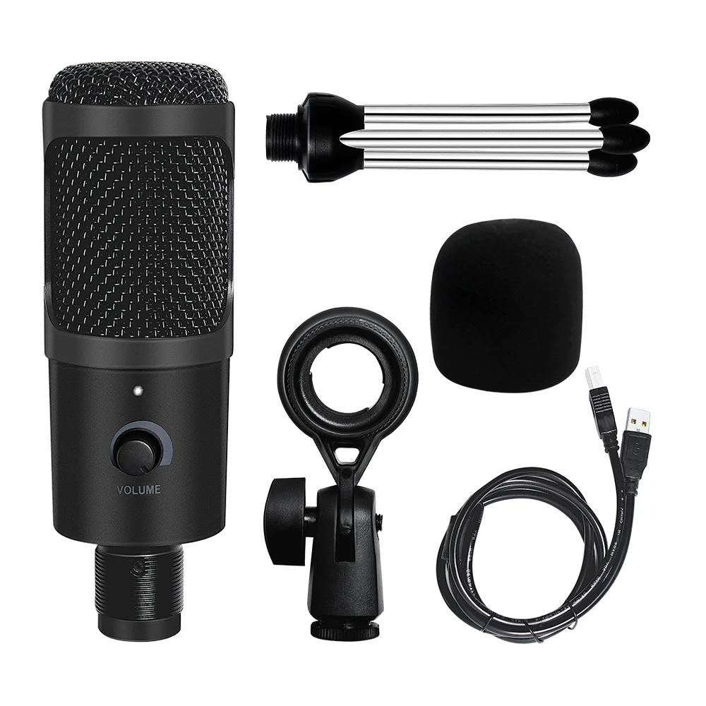USB Microphone Professional Condenser Microphones For PC Computer Laptop Recording Studio Singing Gaming Streaming Mikrofon enlarge