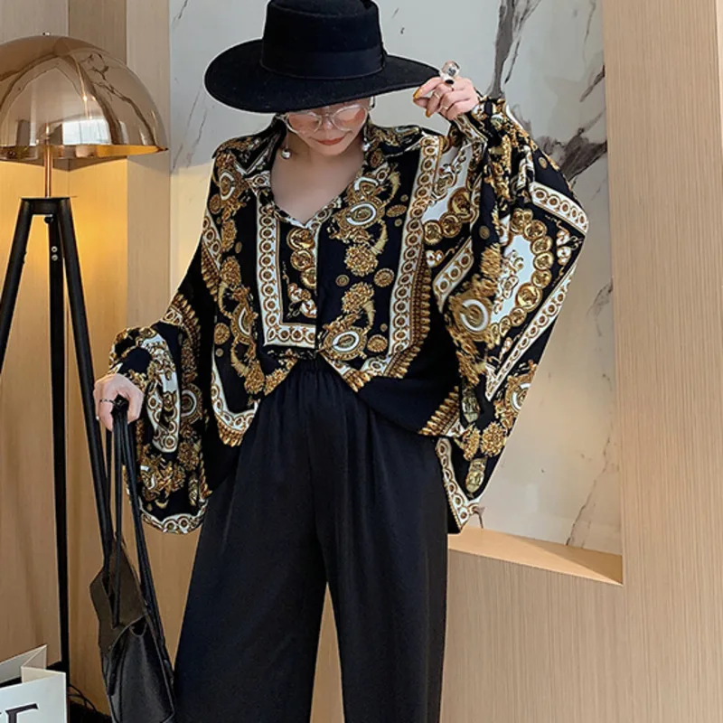 LANMREM 2020 новая весенняя женская одежда с отложным воротником и