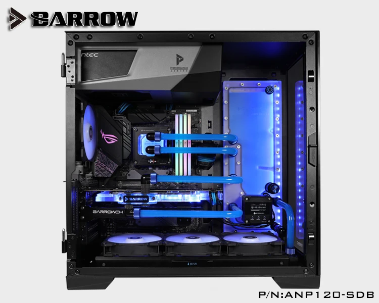 Курган резервуар для воды для ANTEC P120 чехол водный пласт на заказ резервуар 5 в 3PIN ARGB AURA материнская плата ANP120-SDB, водяное охлаждение