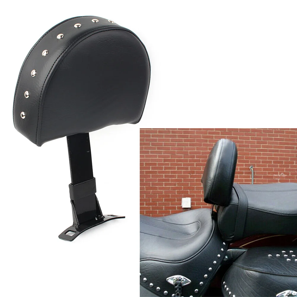 Czarne oparcie przedniego kierowcy motocykla Sissy Bar Pad PU Leather dla Harley Davidson Electra przemieszczanie się po ulicy EZ ON/OFF Brak