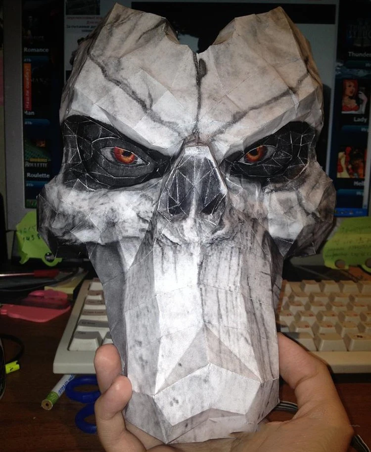 80 см Darksiders 2 гнев войны Guerra Бумага модель Genesis Модель Рисунок плакат с