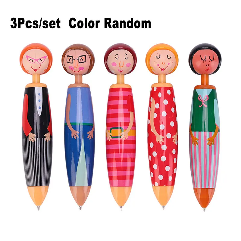 

3 шт./набор, ручка шариковая с голубыми чернилами, 1,0 мм