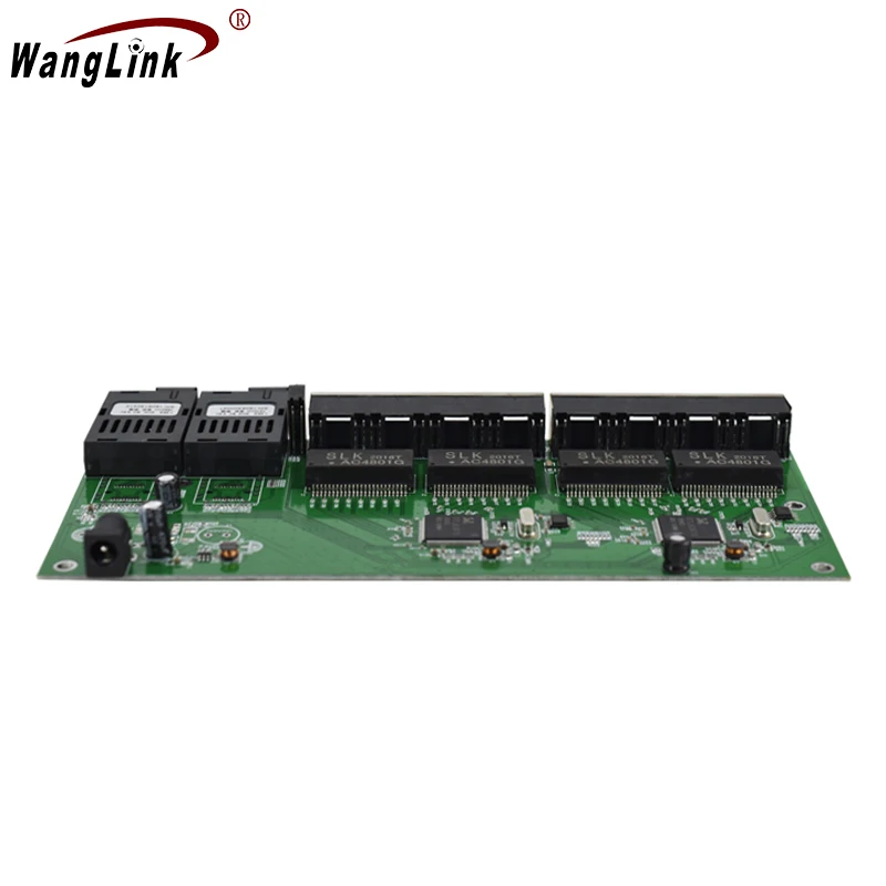 10/100/1000M Gigabit Ethernet-коммутатор волоконно-оптический медиа конвертер PCBA 8 RJ45 UTP 2 SC