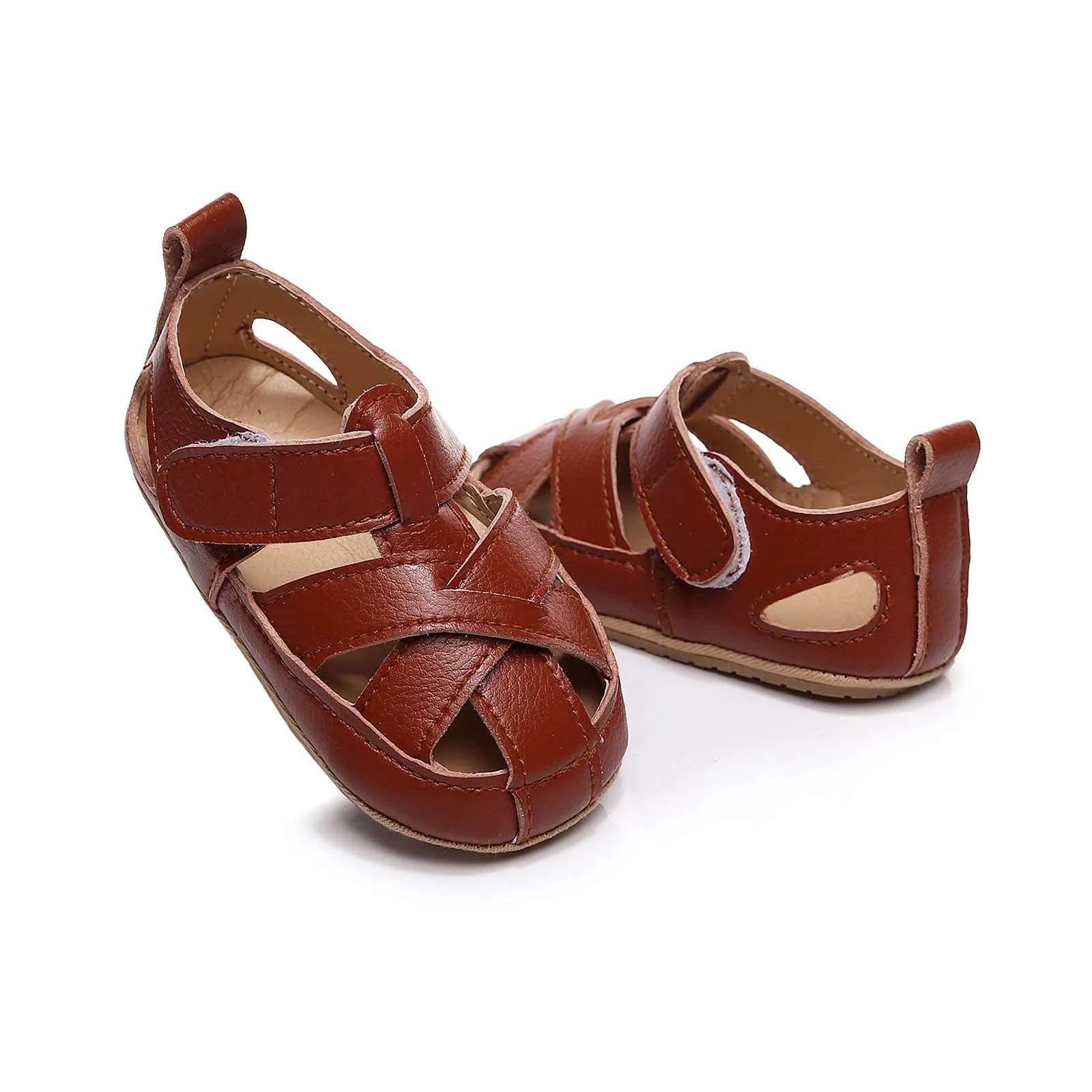 С принтом динозавра детские сандалии для детей ясельного возраста повседневная