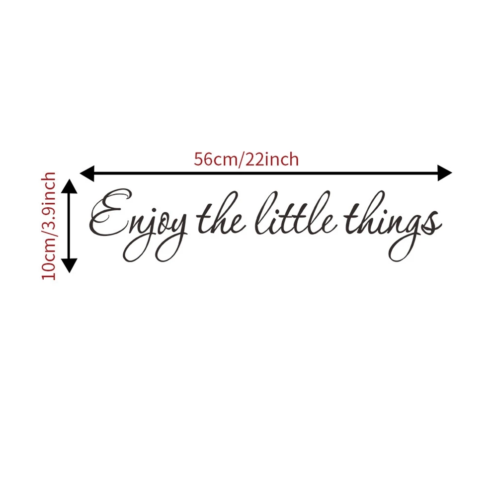 Наслаждайтесь мелочи виниловые наклейки на стены: Семья номер цитаты