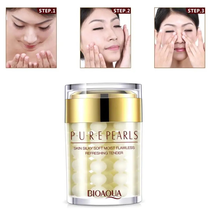 Крем для улиточный крем лица BIOAQUA Pearl TSLM1 отбеливающий сыворотка кожи вокруг глаз