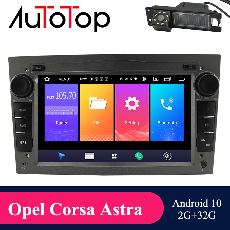 

Автомагнитола AUTOTOP, мультимедийный плеер на Android 10, с GPS, для Opel Astra, Vectra, Vauxhall, Antara, Zafira, типоразмер 2 Din