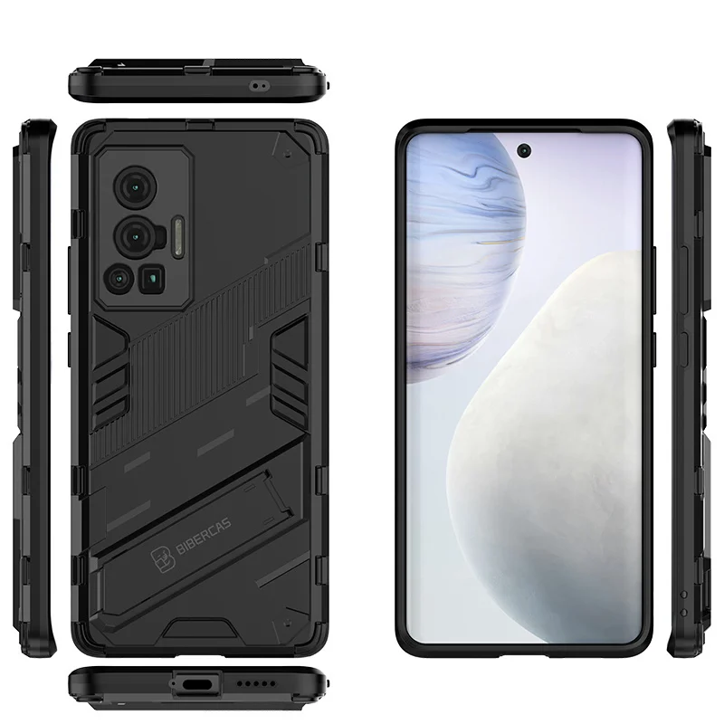 Holder Case For Vivo X70 Pro Cover For Vivo X70 Pro Capas Armor Shockproof Holder Kickstand Back Cover For Vivo X70 Pro Fundas
