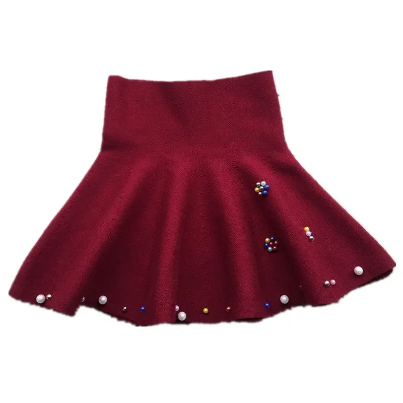 Новинка 2021 черная юбка для девочек детская одежда на осень и зиму модная