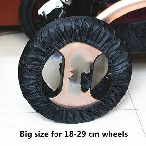 2 Pcs Stroller Accessories Wheels Baby CM 12-29 Poussette Wheelchair Carriage Pram Pushchair for Covers Throne - Цвет: 17-29 cm
