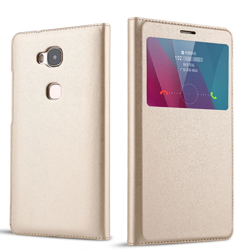 Чехол в деловом стиле для Huawei Honor 5X 6X 8X Max чехол из искусственной кожи с откидной