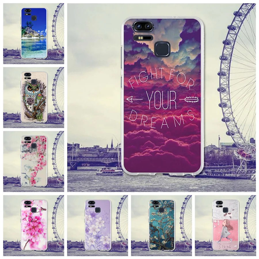 For Asus Zenfone 3 Zoom Case ZE553KL 5.5 inch Back Cover for Zenfone3 Phone Covers 3Zoom Cases Silicone Bag TPU |