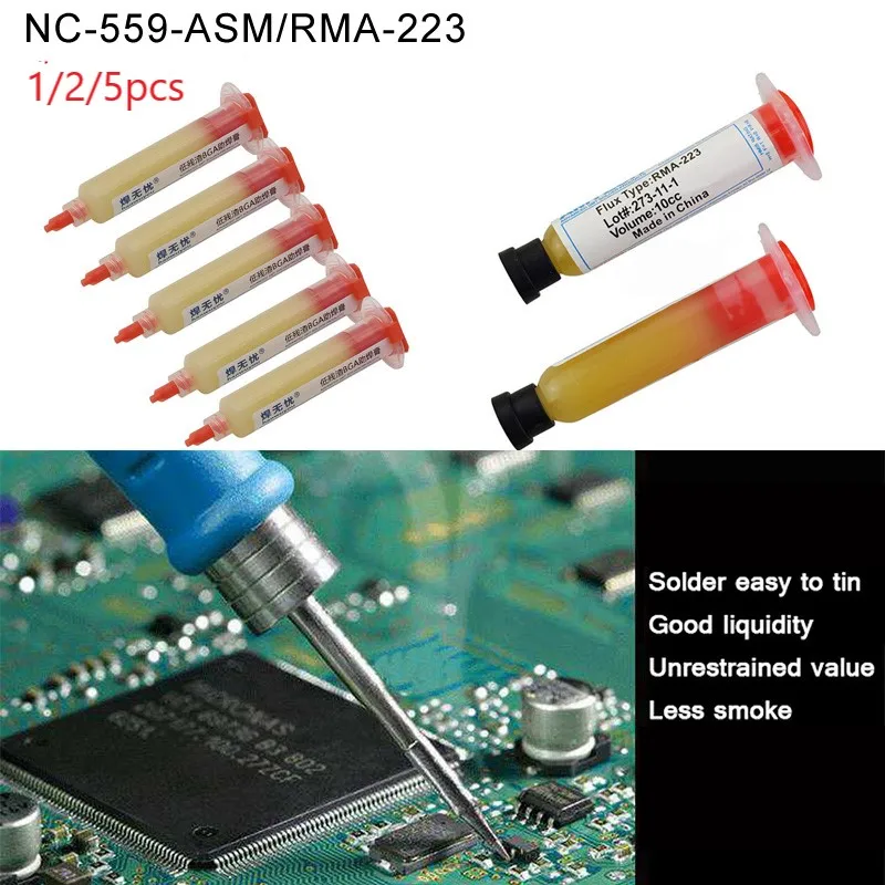 Новинка 1/2/5 шт для нанесения паяльной пасты на печатные платы нет чистой NC 559 ASM BGA