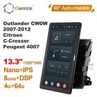 Автомагнитола Ownice, Android 10,0, для Mitsubishi Outlander CW0W 2007-2012 Citroen C-Crosser Peugeot 4007, автомобильный HDMI 1920*1080