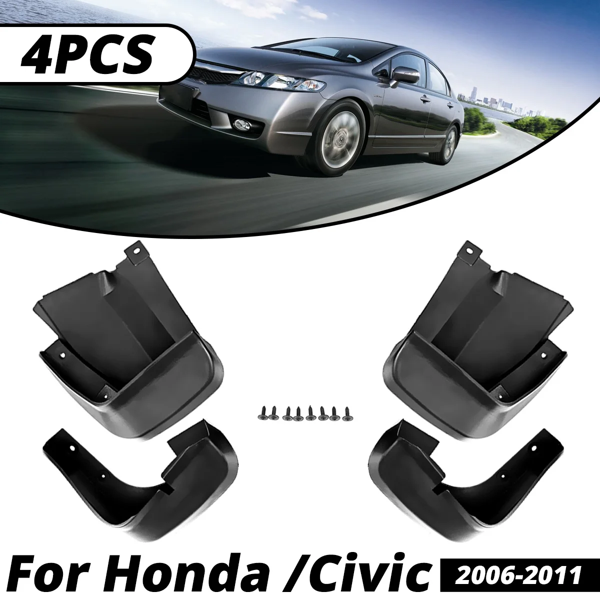 

Брызговики для Honda Civic 2006-2011 2007 2008 2009 2010