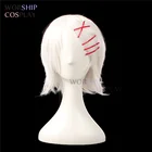 Парик для косплея Джузо из аниме Токийский Гуль, термостойкий для косплея, с 5 красными шпильками