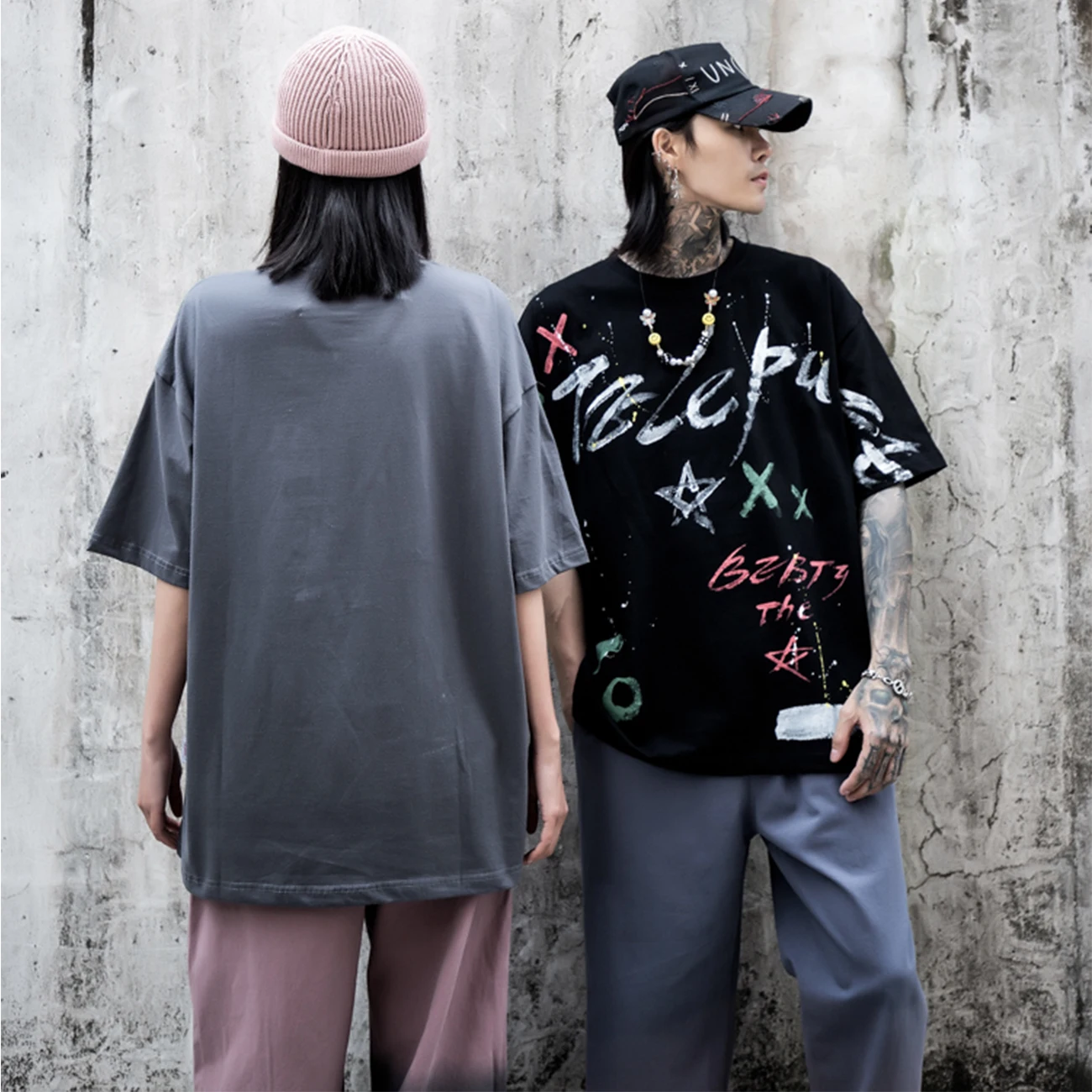 Мужская Уличная футболка Aelfric Eden хлопковая свободная хипстерская большого