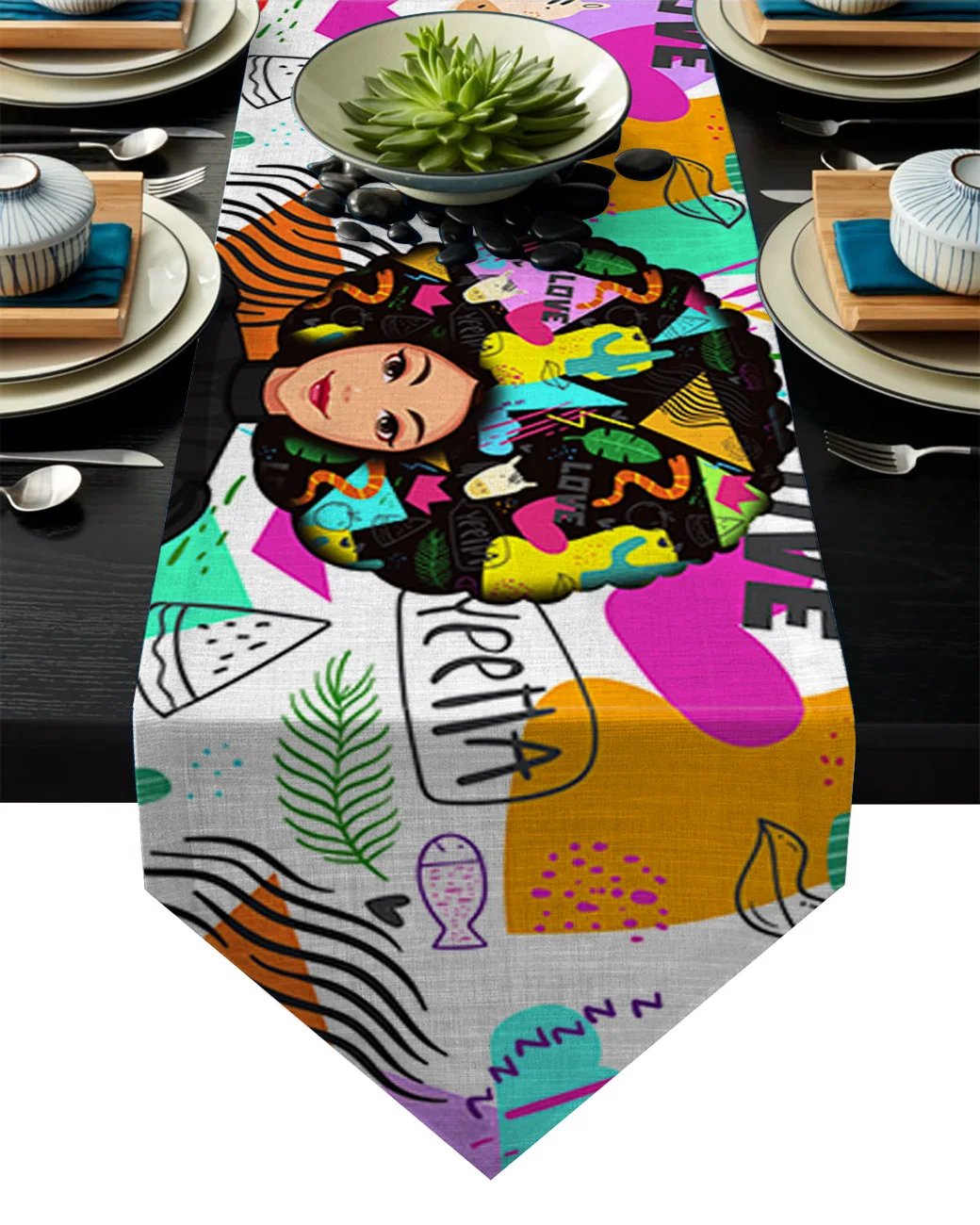 Настольные бегунки для девушек Креативная идея современная настольная бегунка