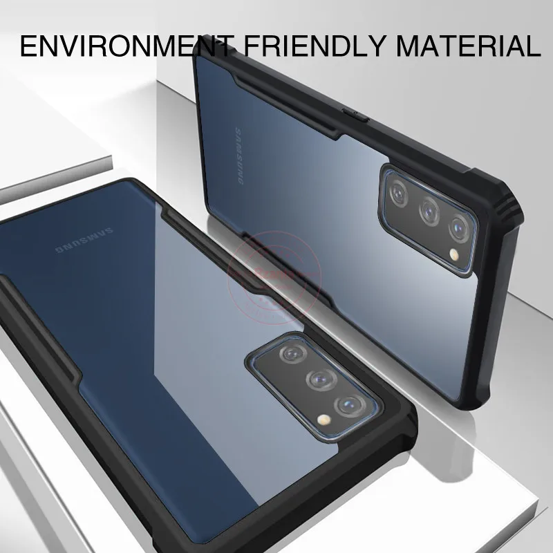 

For Samsung Galaxy S20 FE Case Airbag Case Camouflage Acrylic PC+TPU Anti-knock Armor Back Cover for Galaxy S20 Lite Case Rzants