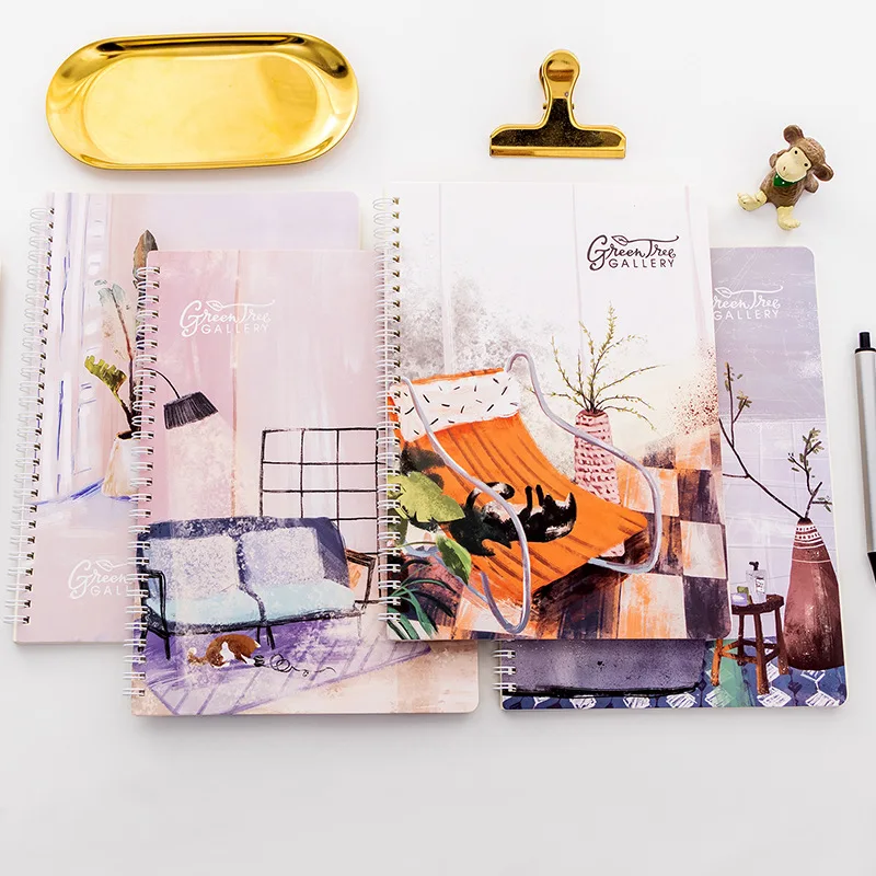 B5 небольшой свежий на кольцах креативный блокнот для студентов с 16k катушки книги